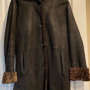 Dominic Bellissimo Black Nappa 32” Hood Parka Shearling